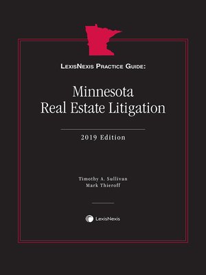 cover image of LexisNexis Practice Guide: Minnesota Real Estate Litigation